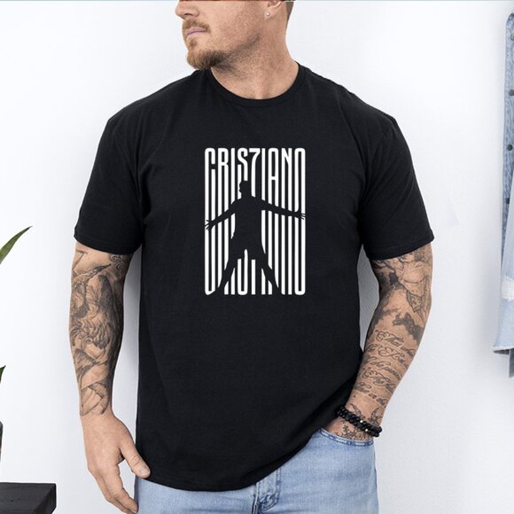Cristiano Ronaldo Heat Pressed Graphic Tee | Men’s Soccer Shirt S-2XL - Picture 1 of 2